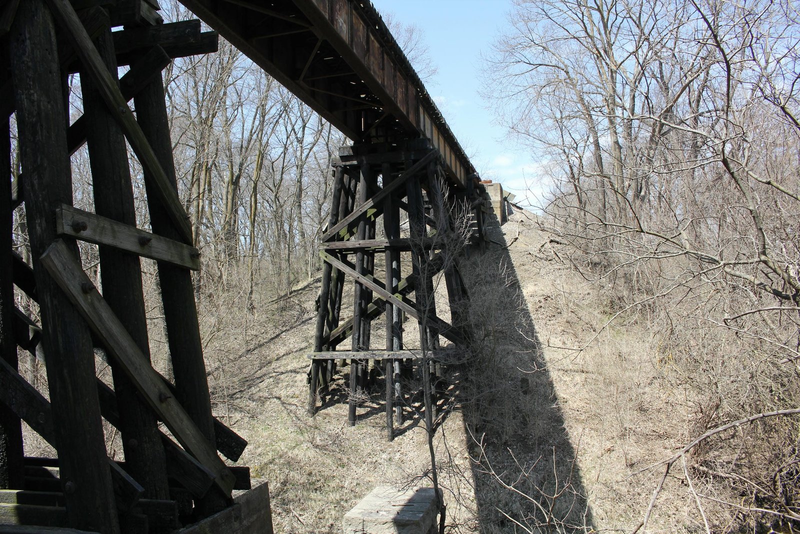 Looking west